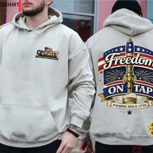 Freedom On Tap Beer Patriotic BBQ Party T Shirt (4)