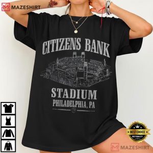 Citizens Bank Stadium Philadelphia Phillies Baseball Vintage T Shirt (1)