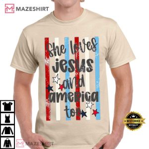She Loves Jesus And America Too 4th Of July God Bless T Shirt (4)