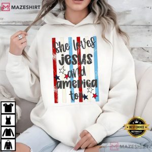 She Loves Jesus And America Too 4th Of July God Bless T Shirt (3)