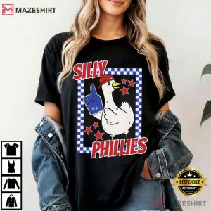 Silly Goose Phillies Philadelphia Phillies Baseball Fan T Shirt (2)