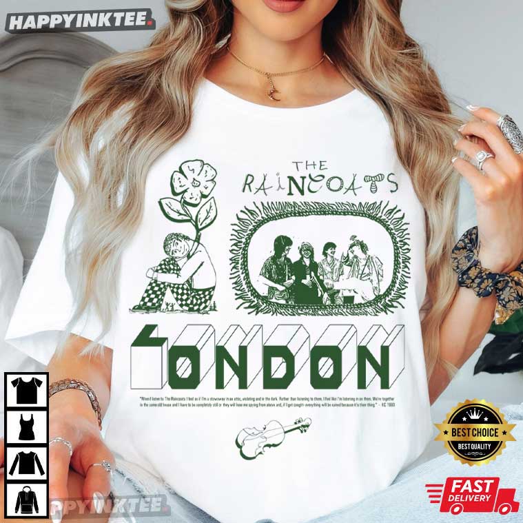 The Raincoats Punk Rock Band London Fan Art T-Shirt The Raincoats Punk Rock Band London Fan Art T-Shirt