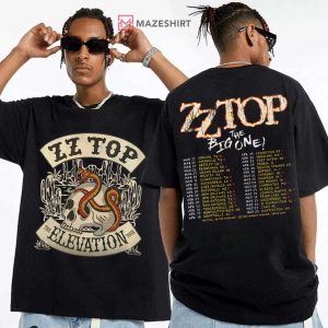 ZZ Top The Big One Tour 2026 Rap Music T-Shirt