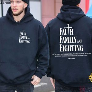 Christian Faith Family Fighting Nehemiah 414 Bible Verse T Shirt (1)