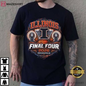 Illinois Final Four 2026 Indianapolis March Madness Basketball T Shirt (2)
