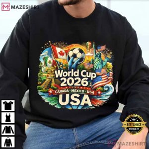World Cup Soccer 2026 USA Canada Mexico Fan T Shirt (4)