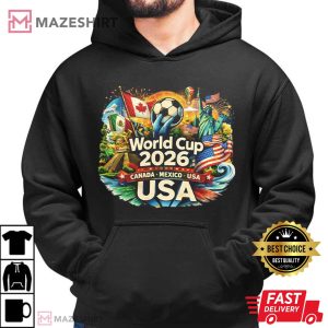 World Cup Soccer 2026 USA Canada Mexico Fan T Shirt (3)