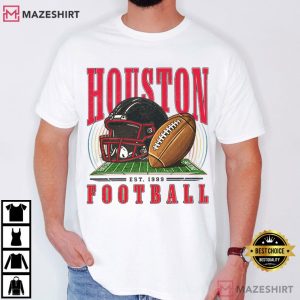 Houston Football Retro Game Day Vintage T Shirt (1)