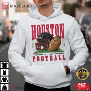 Houston Football Retro Game Day Vintage T Shirt (2)