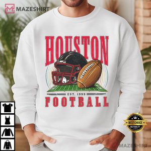 Houston Football Retro Game Day Vintage T Shirt (3)