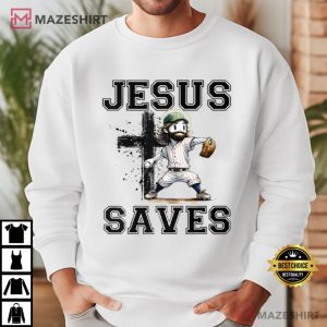 Jesus Save Baseball Uniform Funny T Shirt (4)