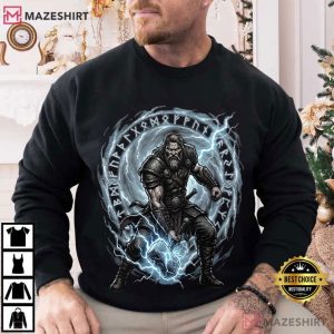 Norse Viking Warrior Thor Mjolnir Hammer T Shirt (4)