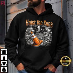 Pirate Flag Traffic Vintage Hoist The Cone Football T Shirt (4)