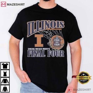 Illinois NCAA Men’s Final Four Basketball 2026 Indianapolis Apparel T-Shirt