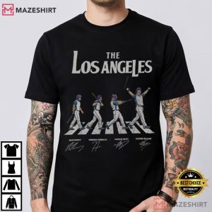 Los Angeles Dodgers Baseball Abbey Road Vintage Fan Gift T-Shirt