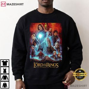 Lord Of The Rings Retro Fantasy Movie Vintage T Shirt (1)
