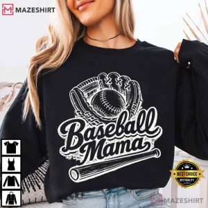 Baseball Mama Softball Mom Game Day T Shirt (1)