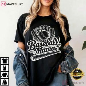 Baseball Mama Softball Mom Game Day T Shirt (2)