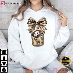 Dr Pepper Leopard Bow Coquette Soda Can Funny Drink Lover T Shirt (4)