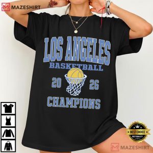 NCAA Los Angeles Basketball 2026 Champions Net T Shirt (2)