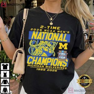 Michigan Wolverines National Champions 1989 2026 Basketball T Shirt (2)