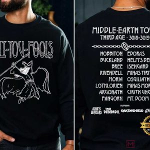 The Lord Of The Rings Middle Earth Tour Fly You Fools Wizard T Shirt (1)