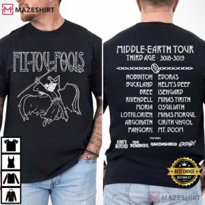 The Lord Of The Rings Middle Earth Tour Fly You Fools Wizard T Shirt (6)