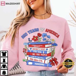 USA Anniversary 250 Years Of America 1776 – 2026 Patriotic T Shirt (1)