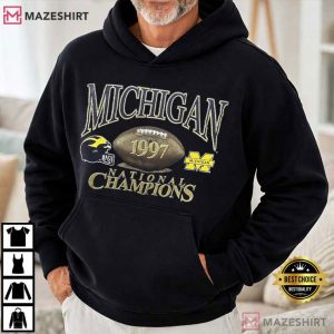 Michigan Wolverines Vintage 1997 National Champions USA T Shirt (2)