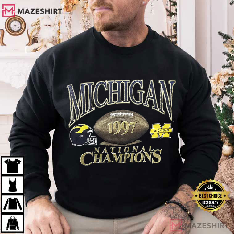 Michigan Wolverines Vintage 1997 National Champions USA T-Shirt Michigan Wolverines Vintage 1997 National Champions USA T-Shirt