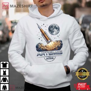 Nasa Artemis II 2026 Rocket Launch Moon Mission T Shirt (2)