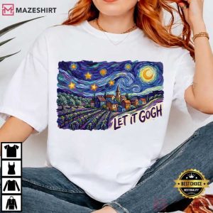 Van Gogh Let It Gogh Art Aesthetic Painting T Shirt (2)