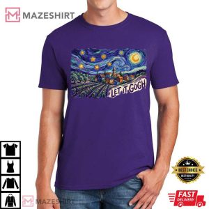 Van Gogh Let It Gogh Art Aesthetic Painting T Shirt (3)