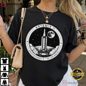 Artemis II Moon Mission NASA Space Exploration Astronomy T Shirt (2)