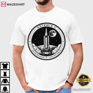 Artemis II Moon Mission NASA Space Exploration Astronomy T Shirt (3)