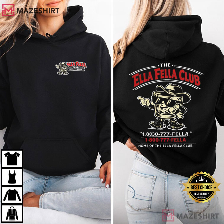 Ella Langley Ella Fella Club Cowboy 2026 Western Whiskey T-Shirt Ella Langley Ella Fella Club Cowboy 2026 Western Whiskey T-Shirt