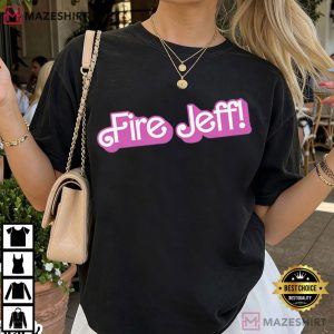 Fire Jeff Pink Graphic T Shirt (1)