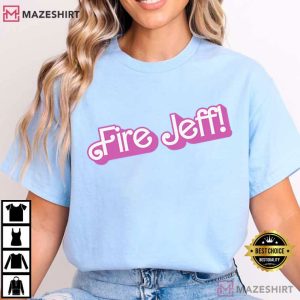 Fire Jeff Pink Graphic T Shirt (2)