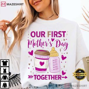Our First Mother's Day Together 2026 Mom Baby T Shirt (4)