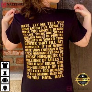 I Have No Mouth And I Must Scream AM Monologue Speech T Shirt (1)