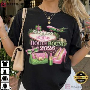 Boule Bound 2026 Las Vegas Conference Pink Green Travel T Shirt (2)