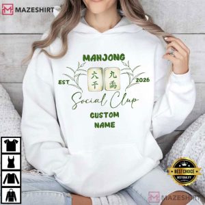 Mahjong Social Club Mahj Lover Custom Name T Shirt (1)