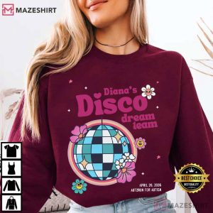 Diana's Disco Dream Team Aut2run For Autism T Shirt (4)