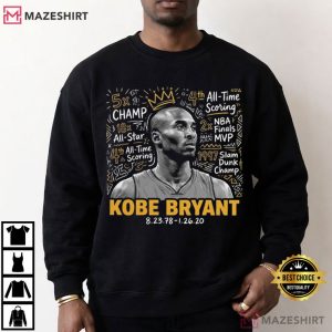 Kobe Bryant NBA Success Basketball Sports T Shirt (4)