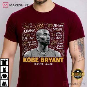 Kobe Bryant NBA Success Basketball Sports T Shirt (2)