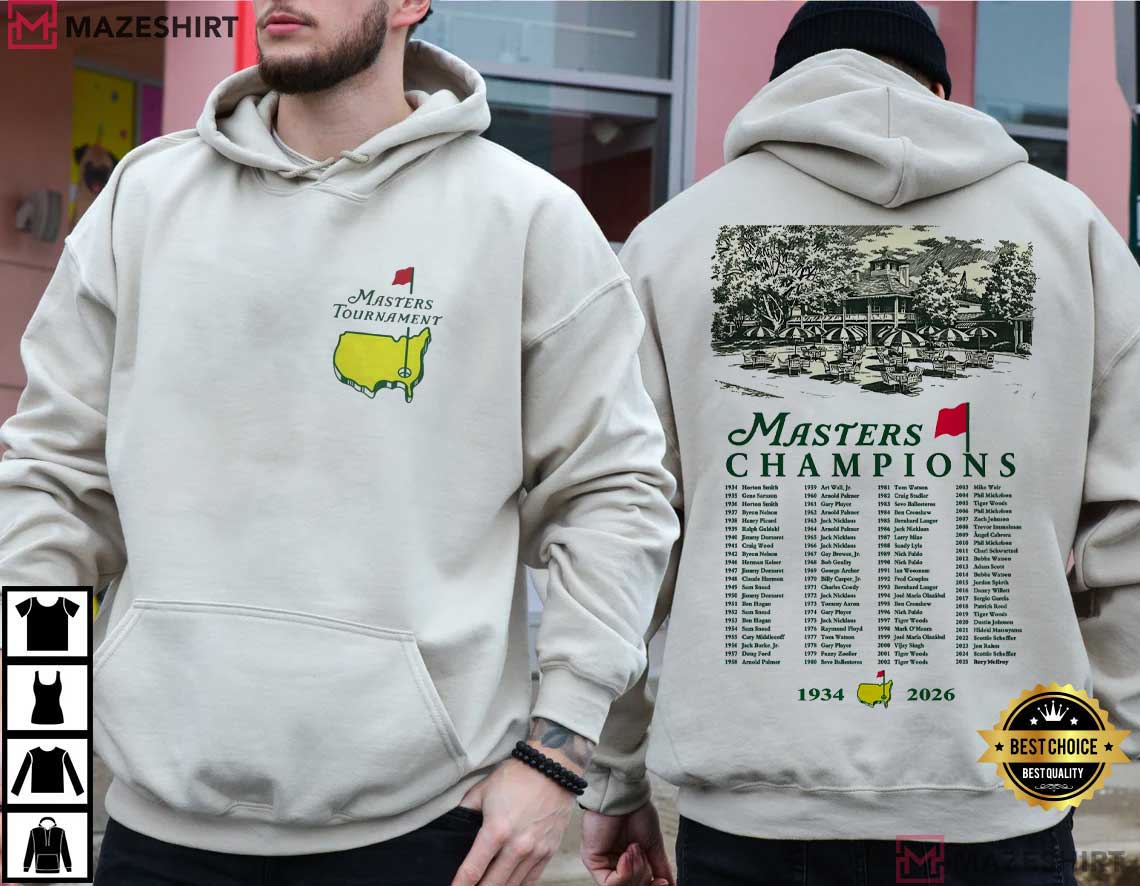 Masters Augusta National Golf Course 1943 - 2026 Tournament T-Shirt Masters Augusta National Golf Course 1943 - 2026 Tournament T-Shirt