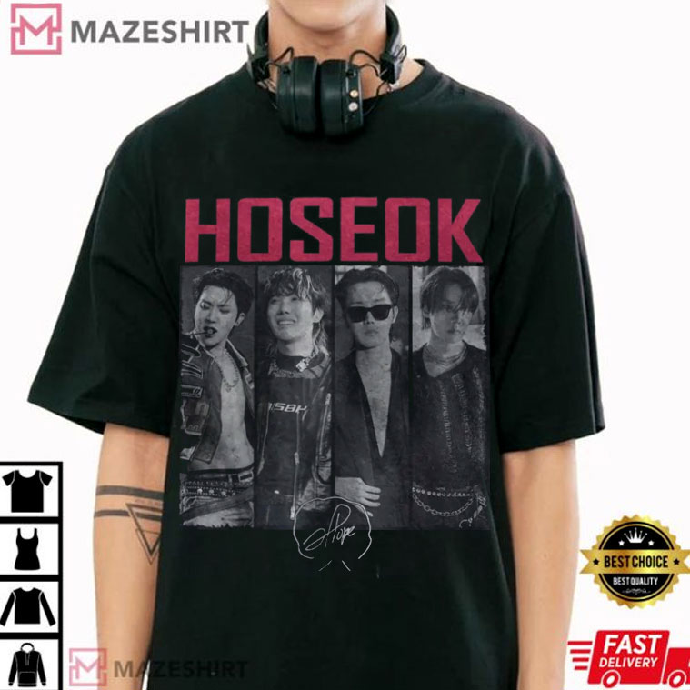 J Hope Hoseok BTS Boy Band Fan Merch T-Shirt J Hope Hoseok BTS Boy Band Fan Merch T-Shirt