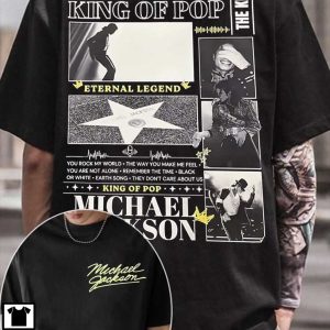 Michael Jackson King Of Pop MJ Fan Music Legend Tribute T-Shirt