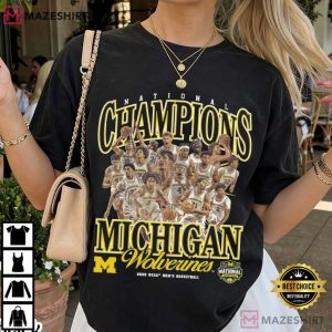 Michigan Wolverines 2026 National Champions Basketball T Shirt (4)