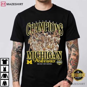 Michigan Wolverines 2026 National Champions Basketball T Shirt (1)